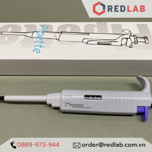Micropipet hấp tiệt trùng PHOENIX Instrument 0.1-2.5 0.5-10 2-20 5-50 10-100 20-200 ul, 0.1-1 0.5-5 1-10 ml, có VAT