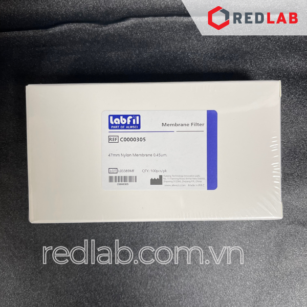 [Hộp 100 tờ] Màng lọc vi sinh CA, MCE, NYLON Labfil ALWSCI membrane filter đường kính 47mm lỗ lọc 0.22um / 0 45um có VAT