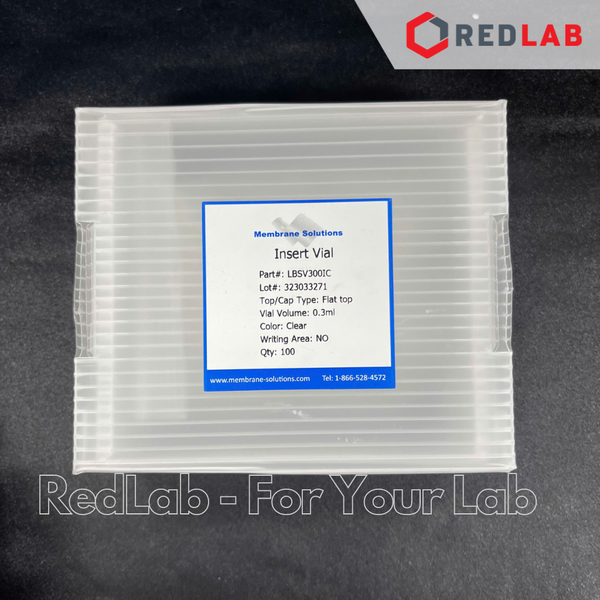 Ống insert sắc ký MEMBRANE SOLUTIONS 250 300 400 ul đáy bằng / đáy nhọn / có lò xo định tâm, cho vial 2ml 9-425, có VAT