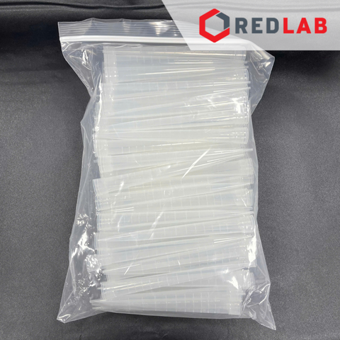 [Gói 100 cái] Microtips (đầu típ - côn) trắng 10.000ul = 10ml Biologix 20-1100ES, dạng Eppendorf, có VAT - redlab