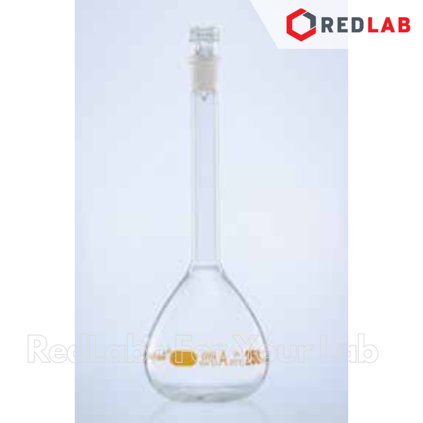 Bình định mức trắng BIOHALL 1 2 5 10 20 25 50 100 200 250 500 ml 1L 2L 5L 10L, class A, nút nhựa, vạch sơn xanh, có VAT