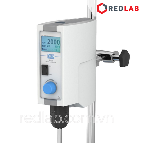 Máy khuấy cơ (khuấy cần, khuấy đũa) DLS chỉ máy chính (F201A0155) hãng VELP - Ý, max 2000 vòng/phút 25 lít (H2O), có VAT - redlab