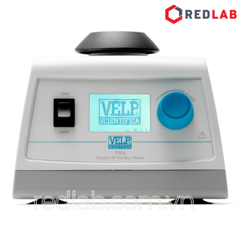 Máy lắc Vortex TX4 (F202A0270) hãng VELP - Ý, cài đặt Digital, cảm ứng Hồng ngoại / liên tục, max 3000 vòng/phút, có VAT - redlab