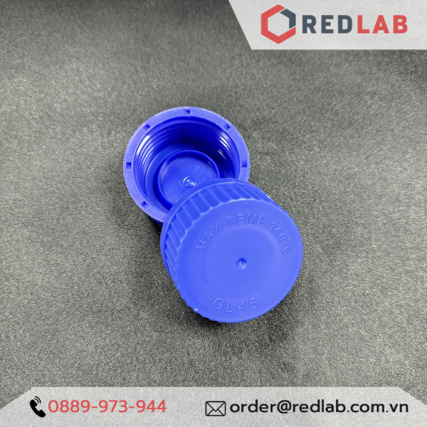 Chai trắng Eco nắp vặn xanh ONELAB 100 250 500 1000 ml - GL45, chai thuỷ tinh soda-lime, đựng mẫu thí nghiệm, có VAT