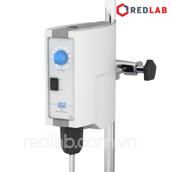Máy khuấy cơ (khuấy cần, khuấy đũa) LS gồm phụ kiện (SA201A0151) hãng VELP - Ý, max 2000 vòng/phút 25 lít (H2O), có VAT