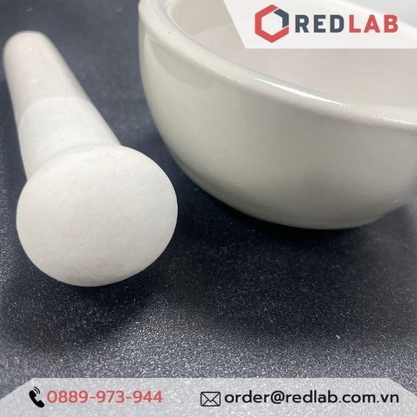 Bộ cối chày sứ ONELAB Ø 60 80 100 130 160 216 305 356 mm, dùng nghiền mẫu thí nghiệm, có VAT