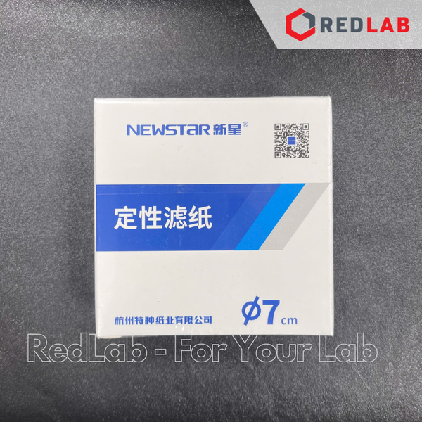 Giấy lọc định tính NewStar Ø 7 9 11 12.5 15 18 cm, loại 101 102 103, chảy nhanh / trung bình / chậm (hộp 100 tờ) có VAT