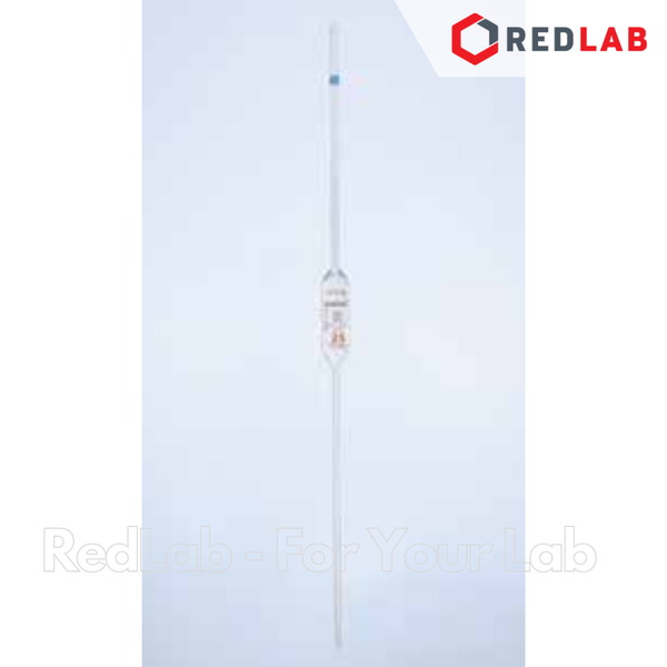 Pipet bầu 2 vạch BIOHALL Class AS  1 2 3 5 10 15 20 25 50 100 ml, chia vạch xanh / nâu, có VAT