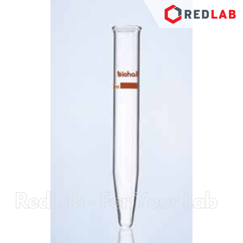 Ống ly tâm thủy tinh đáy nhọn BIOHALL 15ml 50ml (centrifuge tube conical bottom) thủy tinh boro 3.3, vạch xanh, có VAT