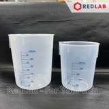 Ca nhựa PP không quai vạch in xanh ONELAB 50 100 250 500 1000 2000 3000 5000 ml, cốc đong thí nghiệm, chịu nhiệt, có VAT