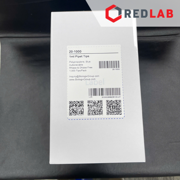 [Gói 1000 cái] Microtips (đầu típ - côn) xanh 1000ul = 1ml Biologix 20-1000, dài 78mm, không RNase Dnase, có VAT