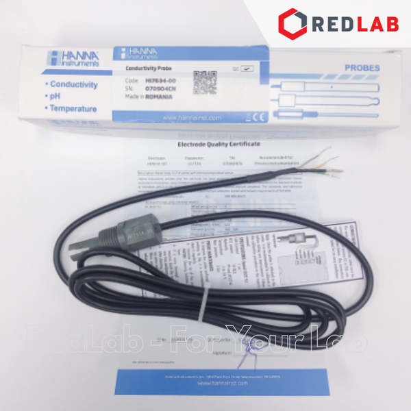 Điện Cực EC / TDS (Thang Thấp) cáp 2m Hanna HI7634-00, giá tốt, có VAT