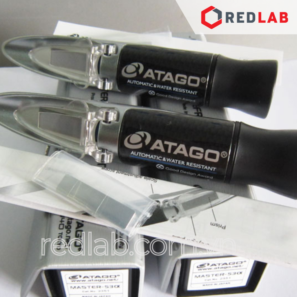 Khúc xạ kế đo độ ngọt ATAGO Master-53α (Code 2351), Brix kế 0.0 – 53.0% có bù nhiệt, chống nước IP65, có VAT
