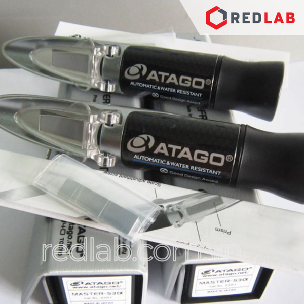 Khúc xạ kế đo độ ngọt ATAGO Master-53α (Code 2351), Brix kế 0.0 - 53.0% có bù nhiệt, chống nước IP65, có VAT