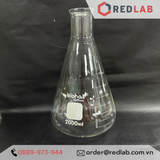 Bình tam giác miệng hẹp BIOHALL 125 150 250 300 500 1000 ml, bình nón - bình erlen MH, mark trắng, có VAT