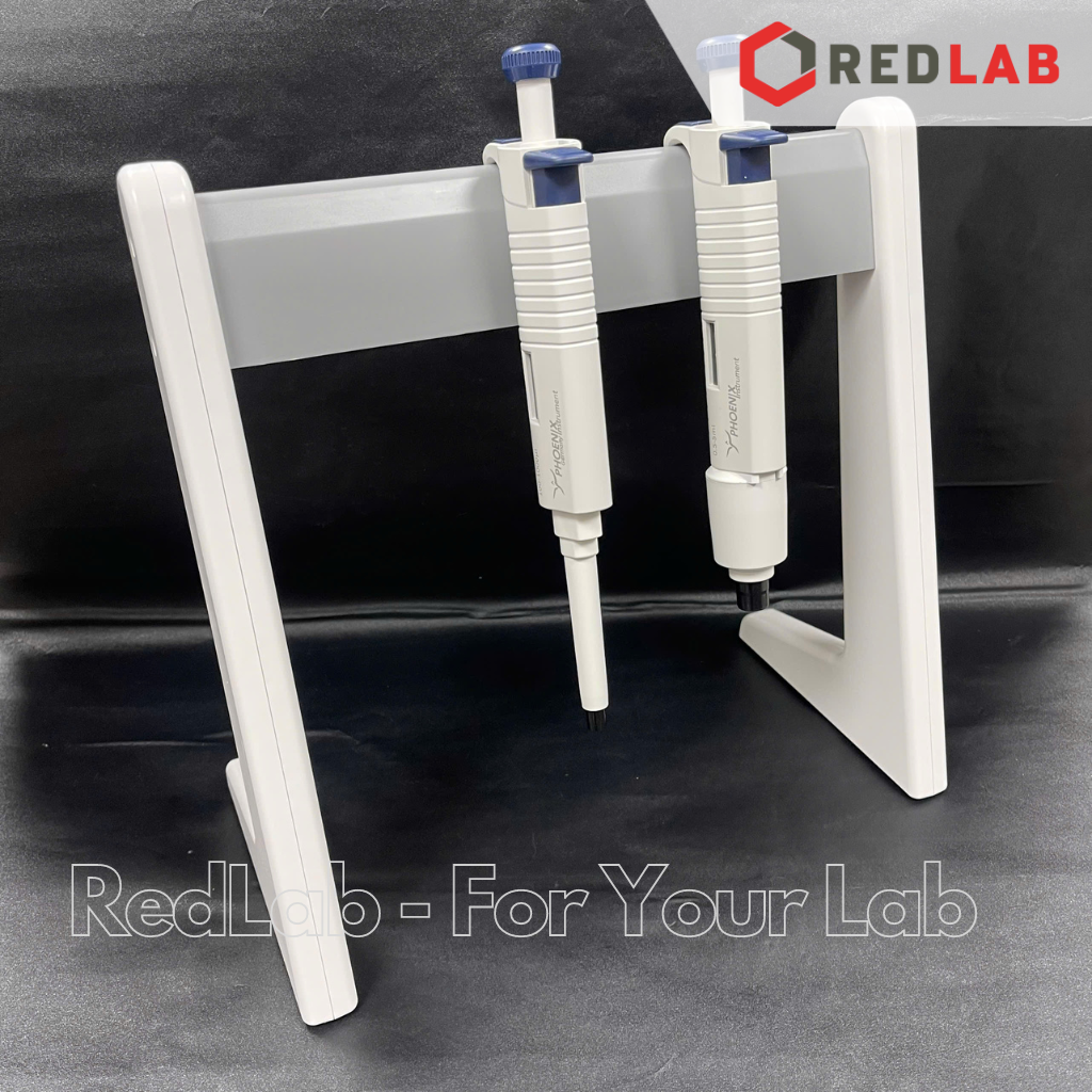 Giá đỡ Micropipet ngang 6 vị trí PHOENIX Instrument, pipette liner stand treo micropipet đơn kênh / đa kênh, có VAT