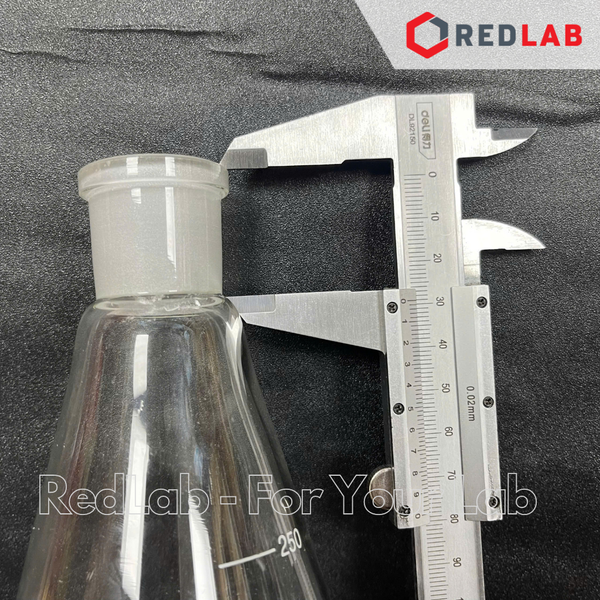 Bình tam giác thủy tinh cổ nhám BIOHALL 25 50 100 150 200 250 300 500 1000 ML - NS 14/23 19/26 24/29 29/32 34/35, có VAT