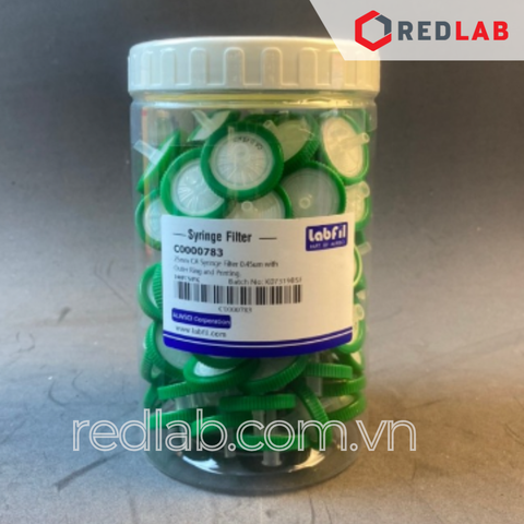[Hộp 100 cái] Đầu lọc CA Syringe filter Labfill ALWSCI 13mm / 25mm, lỗ lọc 0.22um / 0 45um, dùng cho sắc ký HPLC, có VAT