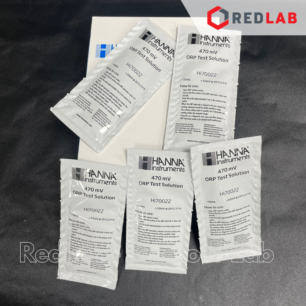 Dung Dịch Hiệu Chuẩn ORP 470 mV, dạng gói 20ml HANNA HI70022 / HI70022P, giá tốt, có VAT