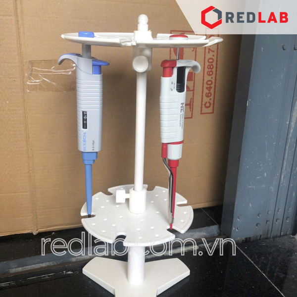 Giá đỡ Micropipette tròn 6 vị trí PHOENIX Instrument, pipette round stand treo micropipet đơn kênh / đa kênh, có VAT