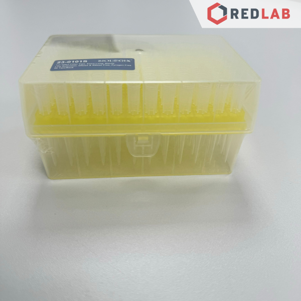 [Hộp 96 cái tiệt trùng] Microtips (đầu típ - côn) có Lọc 100ul, Biologix 23-0101S dài 50.5mm, giảm bám dính, có VAT