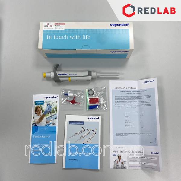 Micropipet đơn kênh Research Plus EPPENDORF điều chỉnh thể tích, hấp autoclave 121°C, 20 phút toàn bộ, có VAT