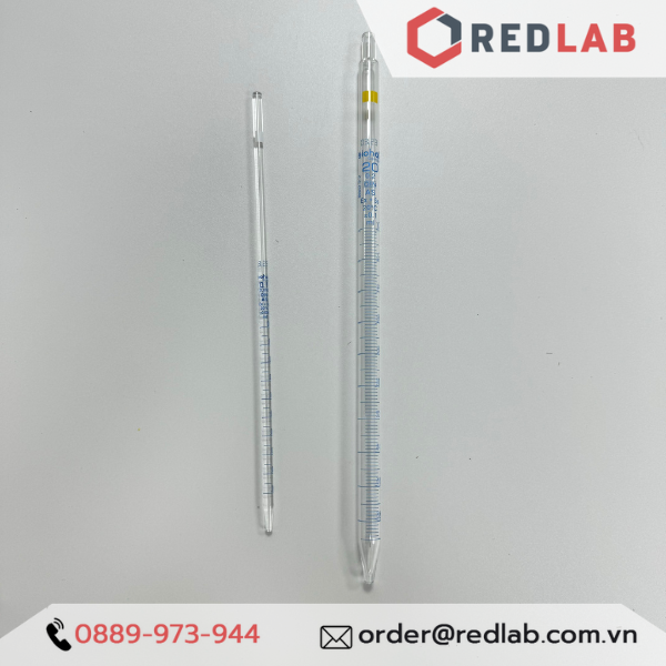 Pipet thẳng chia vạch BIOHALL Class AS 0.1 0.2 0.5 1 2 3 4 5 6 7 8 9 10 15 20 25 50 100 ml, ống hút mẫu thí nghiệm, có VAT