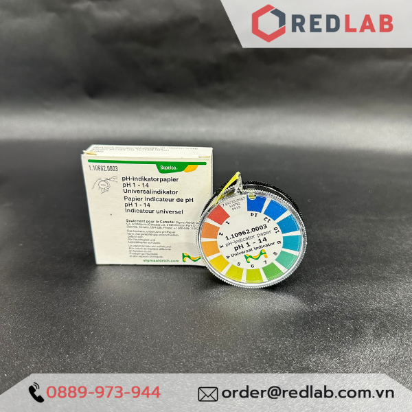 MERCK Giấy test pH thang đo 1 – 14 chất lượng cao, cuộn 4.8m, code 1109620003, có COA, có VAT