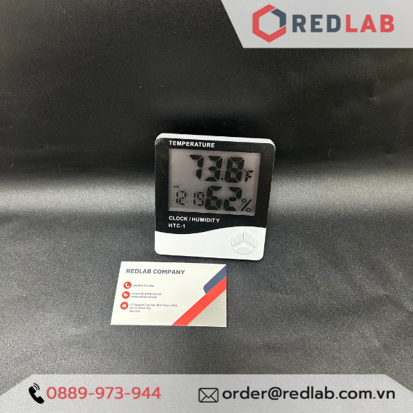 Nhiệt ẩm kế điện tử HTC-1 màn hình LCD, đo từ  - 10°C đến +50°C, 10% RH đến 90% RH, có VAT