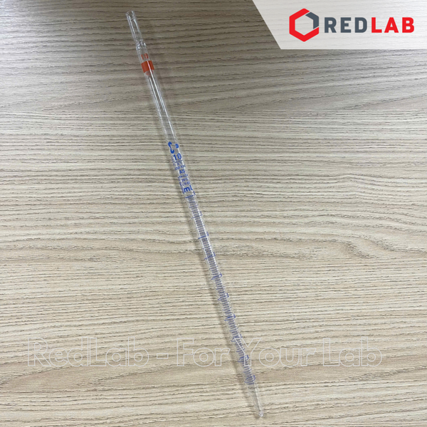 Pipet thẳng vạch xanh DURAN Class AS 0.5 1 2 5 10 20 25 50 ml, ống hút thủy tinh kẻ vạch thí nghiệm, có VAT