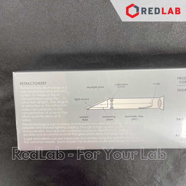 Khúc xạ kế đo độ mặn 0-28% TRANS Instruments - Singapore RSA0028 bù nhiệt, đo muối trong dung dịch / nước nuôi trồng thuỷ hải sản, có VAT