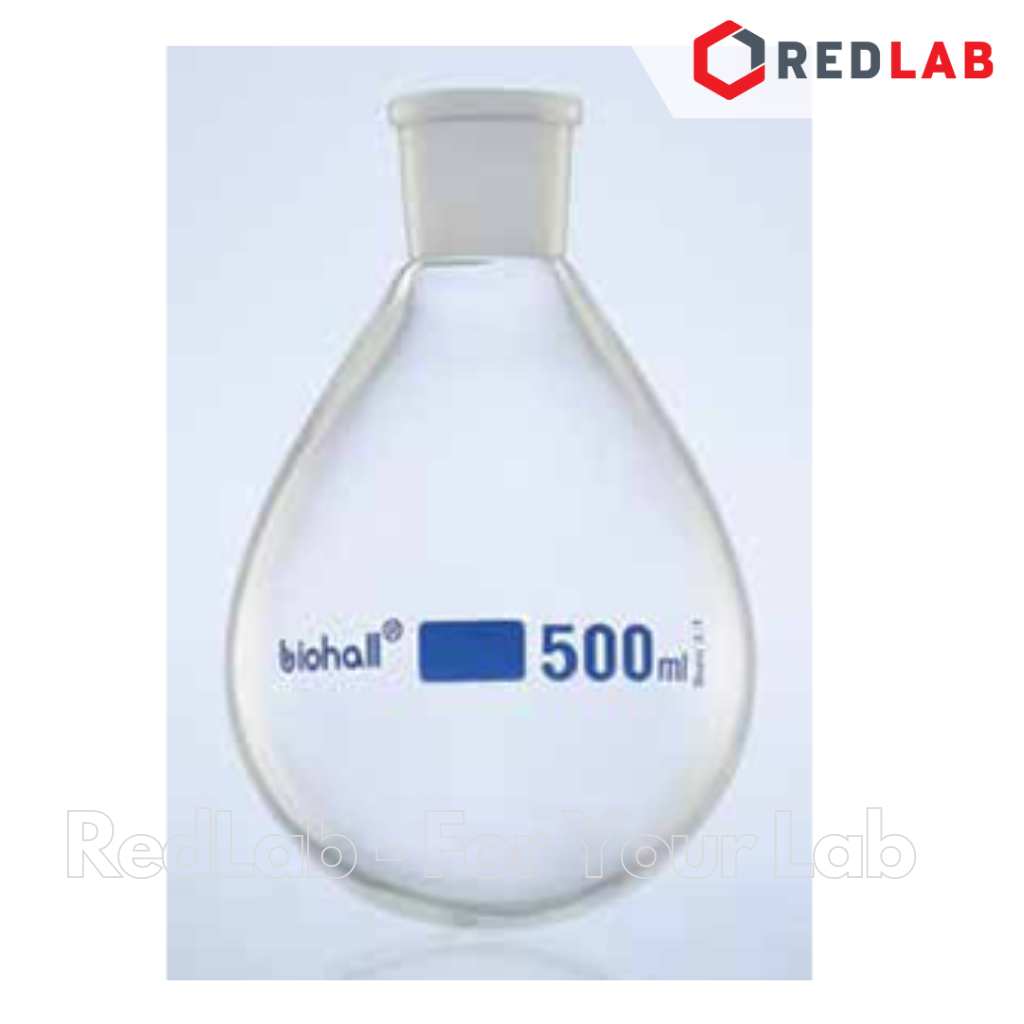 Bình cô quay đáy tròn BIOHALL 50 100 250 500 1000 2000 ml cổ nhám 29/32, thủy tinh boro 3.3, mark trắng, có VAT