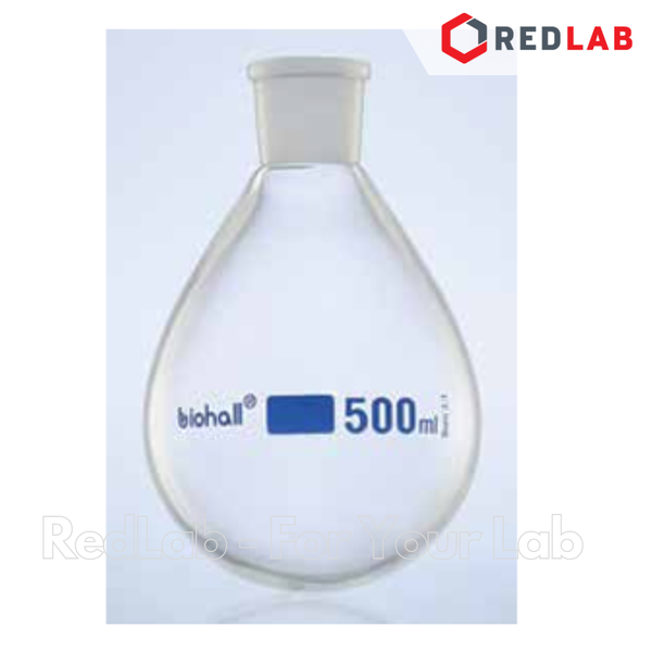 Bình cô quay đáy tròn BIOHALL 50 100 250 500 1000 2000 ml cổ nhám 29/32, thủy tinh boro 3.3, mark trắng, có VAT
