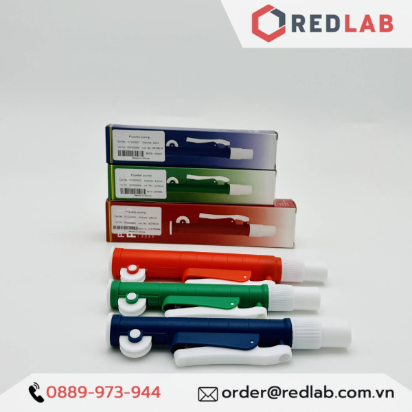Dụng cụ trợ hút pipet (pipette pump - pipum) PHOENIX Instrument 2ml 5ml 10ml 25ml, trợ hút pipet thuỷ tinh, có VAT