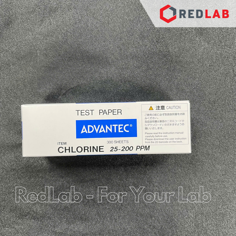 Giấy thử Clo 25-200 ppm ADVANTEC 08010020 Chlorine test paper (hộp 300 tờ) có VAT