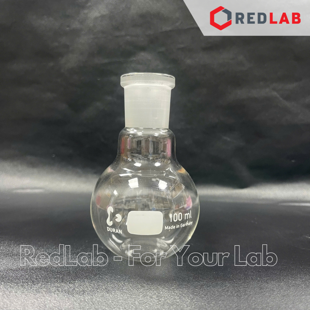 Bình cầu thủy tinh đáy bằng cổ nhám DURAN Class A 50 100 250 500 1000 2000 ml – 19/26 24/29 29/32, có VAT