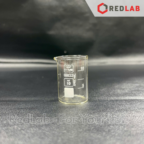 Cốc thủy tinh thấp thành ISOLAB 10 25 50 100 150 250 400 600 ml 1L 2L 5L, beaker - cốc đốt chịu nhiệt boro 3.3, có VAT
