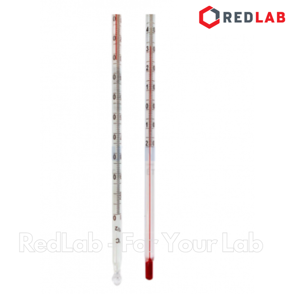 Nhiệt kế rượu ISOLAB -20 to 50°C | -20 to 110°C | -10 to 150°C | -10 to 200°C, dài 300mm, alcohol thermometer, có VAT
