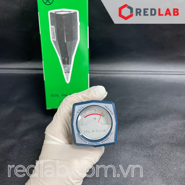 Máy đo pH đất Takemura DM13 khoảng đo 3-8 pH, không dùng điện, có VAT