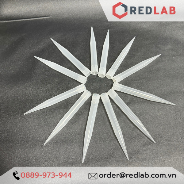 [Gói 100 cái] Microtips (đầu típ - côn) trắng 10.000ul = 10ml Aptaca - 10005, dạng Eppendorf/Brand/Gilson, có VAT