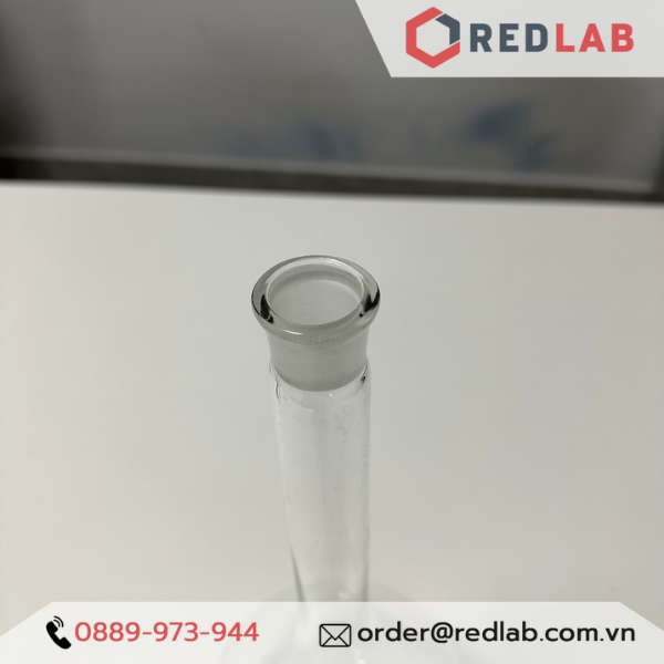 Bình định mức trắng nút nhựa ONELAB 10 20 25 50 100 200 250 500 1000 2000 ml, dùng định mức mẫu thí nghiệm, có VAT