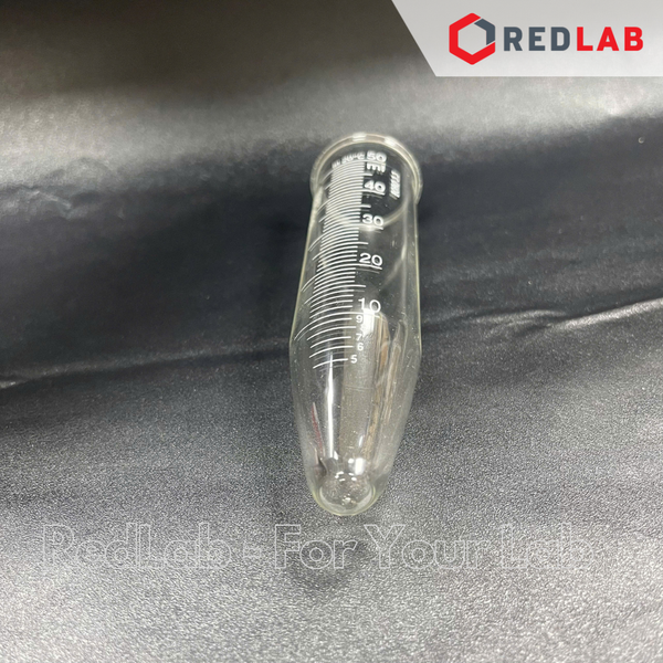 Ống ly tâm thủy tinh đáy nhọn BIOHALL 15ml 50ml (centrifuge tube conical bottom) thủy tinh boro 3.3, vạch xanh, có VAT