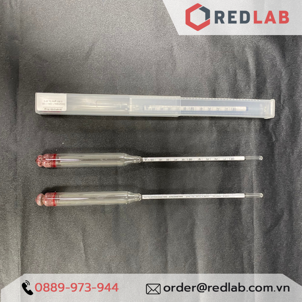 Tỷ trọng kế 1.000-1.100 : 0.001 g/ml Tp 20°C ALLA 3010FG100/20-QP hydrometer, có VAT