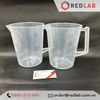 Ca nhựa PP có quai vạch nổi trắng ONELAB 100 250 500 1000 2000 3000 5000 ml, cốc đong thí nghiệm, chịu nhiệt, có VAT