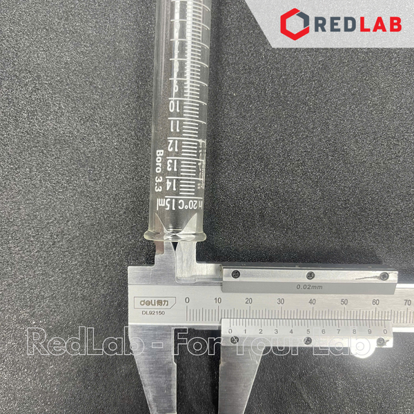 Ống ly tâm thủy tinh đáy nhọn BIOHALL 15ml 50ml (centrifuge tube conical bottom) thủy tinh boro 3.3, vạch xanh, có VAT