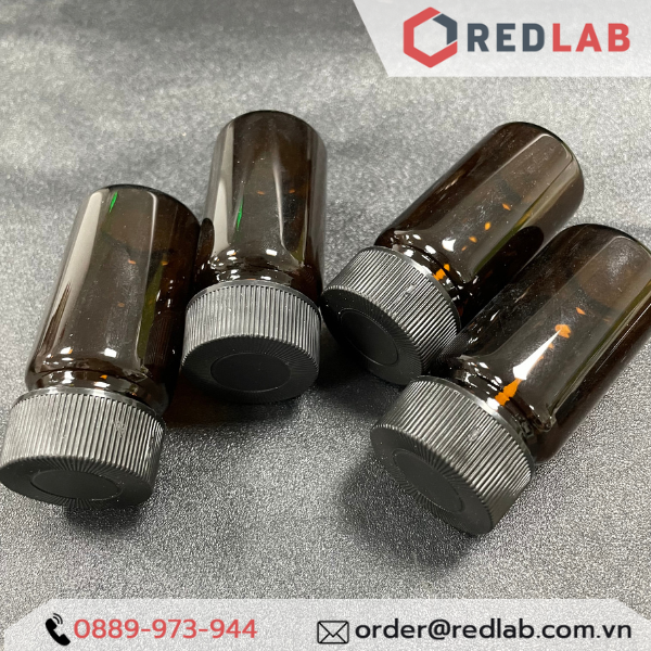 [Bán lẻ] MEMBRANE SOLUTIONS Chai thủy tinh vial 20ML 40ML trắng / nâu + Nắp vặn kín 24-400 septa 1.5mm, có VAT