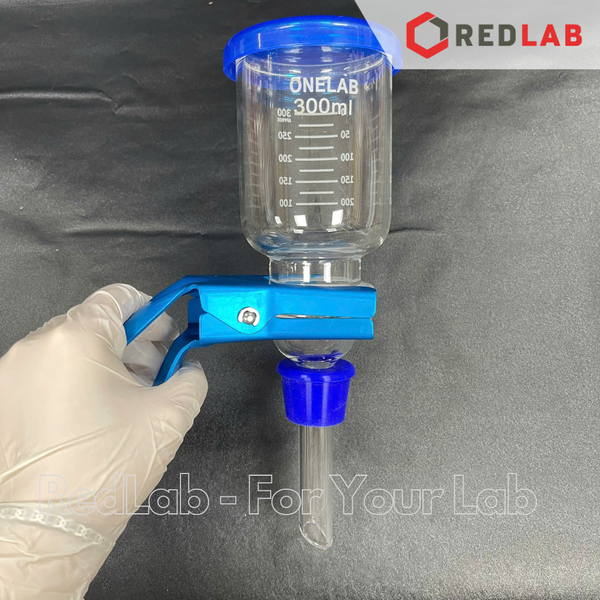 Bộ lọc vi sinh nút silicon ONELAB phễu lọc 300ml, bình tam giác có vòi 250 500 1000 2000 5000 10.000 ml, có VAT