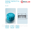 Phụ kiện cho Chai trung tính DURAN Youtility và Original: nắp vặn GL45, vòng đệm, vòng cổ silicon nhiều màu, có VAT