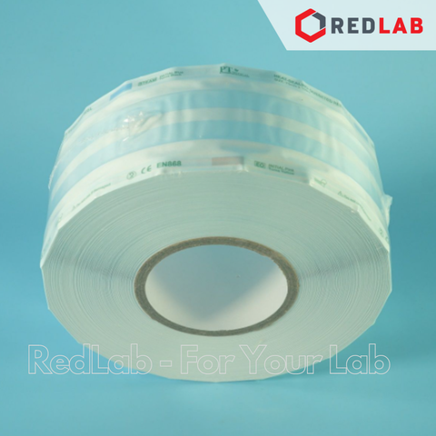 Túi hấp tiệt trùng dạng phồng PT Medical cuộn 100m x 7.5 10 15 20 25 30 35 cm, ép vô trùng dụng cụ thí nghiệm, có VAT