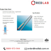 Tỷ trọng kế 1.100-1.200 : 0.001 g/ml Tp 20°C hãng Alla 3010FG110/20-qp, có VAT